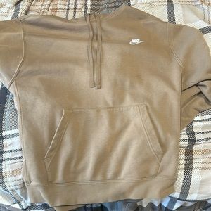 large brown Nike sweatshirt!